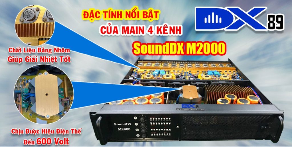 cục đẩy công suất SoundDX M2000